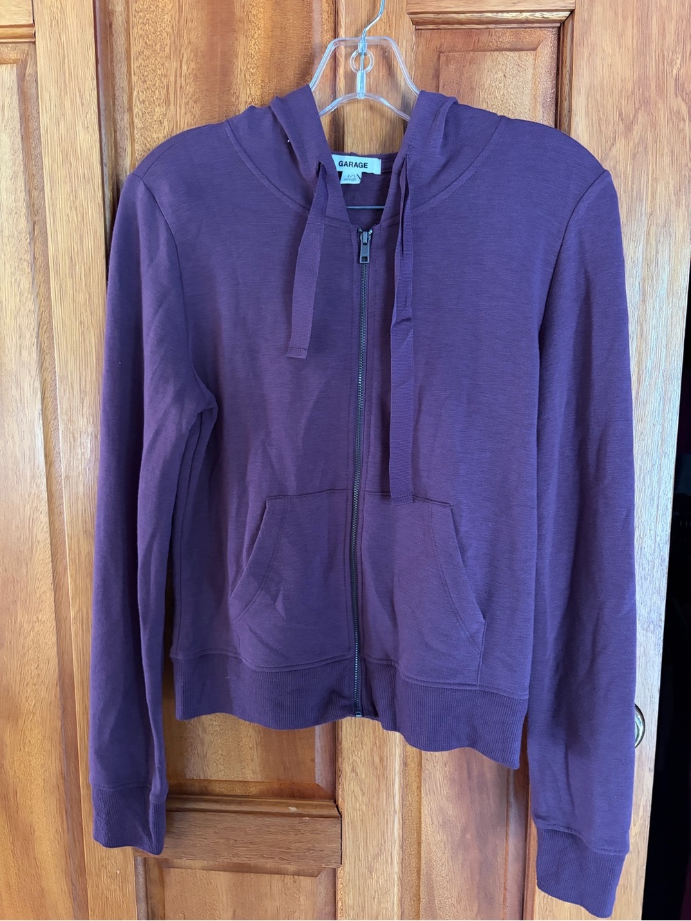 Garage Women's Zip-Up Hoodie in Plum